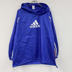 adidas nylon pullover hoodie, blue, size M/L, used.