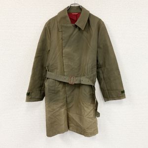 Paul Smith trench coat, khaki, size L, men's, cotton/polyester, used.