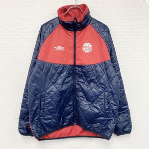 UMBRO Full-Zip Padded Jacket, Reversible, Navy/Red , Size O, Used