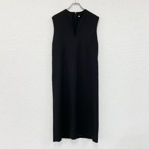 BEAUTY&YOUTH UNITED ARROWS鑰匙孔領無袖長連身裙，黑色，M碼，古著
