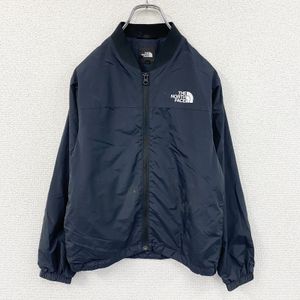 THE NORTH FACE Full-Zip Nylon Jacket, Navy, Size 150, Used