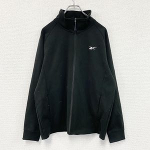 Reebok Stretch Pique Track Jacket, Black, Size LL, Used