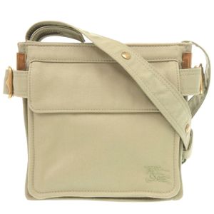 Like New Burberry Mini Trench Tote Canvas Khaki Shoulder Bag 1302 [Used] BURBERRY