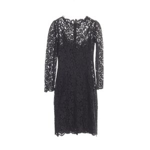 [Used] DOLCE & GABBANA Dress, Lace, Long Sleeves, Black, Other, Lace Dress, Women's, Used B