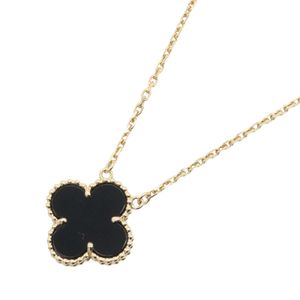 【二手】梵克雅寶 (Van Cleef & Arpels) 復古 Alhambra 縓瑪瑙項鍊 VCARA45800 頸圍 37.5/42cm K18（黃金）復古 Alhambra 縵瑪瑙項鍊