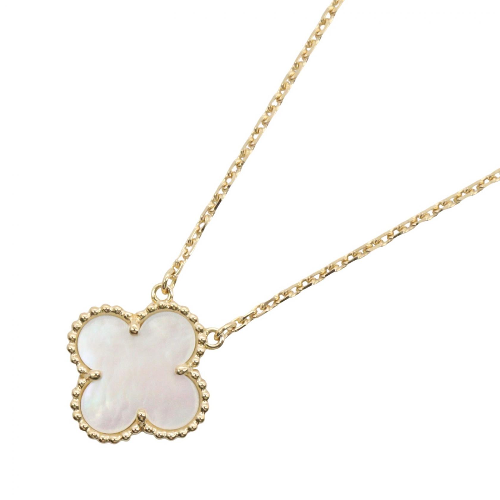 【二手】梵克雅寶 (Van Cleef & Arpels) 復古 Alhambra 珍珠母貝項鍊 VCARA45900，頸圍 37/41.5 釐米，18K（黃金）