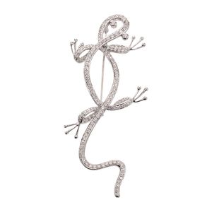 [Used] Queen Brooch, Lizard, K18 White Gold