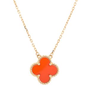 【二手】梵克雅寶 (Van Cleef & Arpels) 復古 Alhambra 項鍊 VCARD38500 K18 黃金 (K18YG)