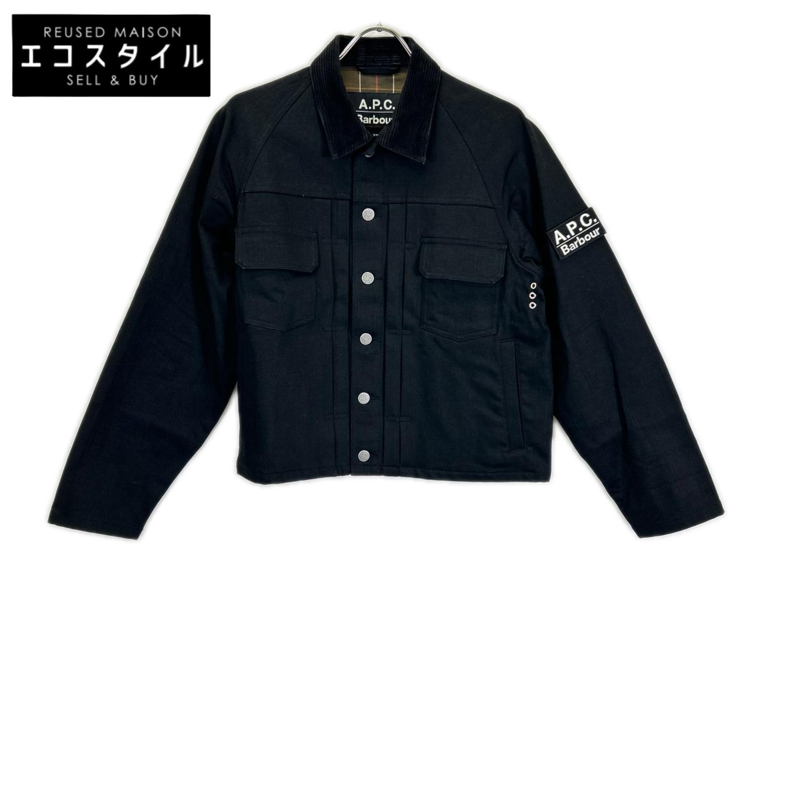Barbour x A.P.C. 251MCAS173 黑色 SPEY 牛仔夾克 XS 碼 [二手]