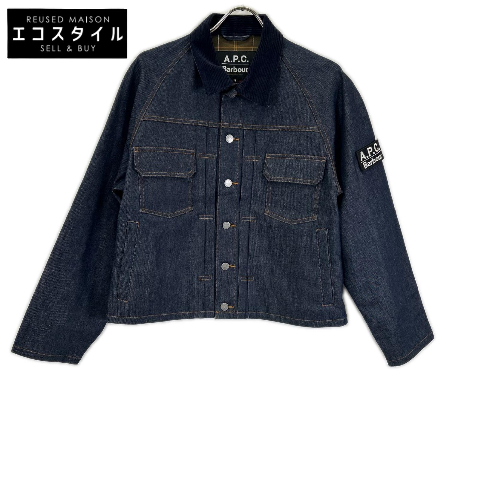 Barbour x A.P.C. 251MCAS173 靛藍色 SPEY 牛仔夾克，S 碼 [二手]