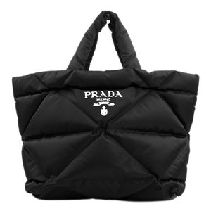【中古】プラダPRADA トートバッグ パデットRe-Nylonトートバッグ 2VG082 リナイロン ブラック