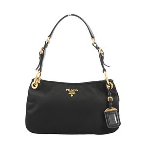 【二手】Prada 單肩包 BR4894 Tessuto 黑色