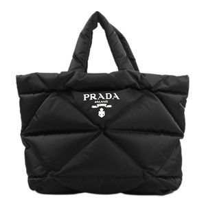 【中古】プラダPRADA トートバッグ パデットRe-Nylonトートバッグ 2VG082 リナイロン ブラック