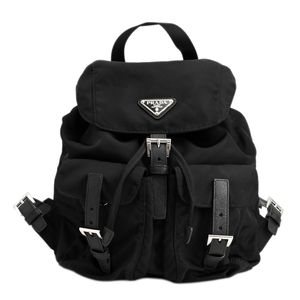 【中古】プラダPRADA バックパック　リュックサック バックパック 1BZ677 テスート ブラック