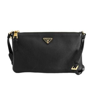 【二手】Prada 單肩包 1BC238 小牛皮黑色