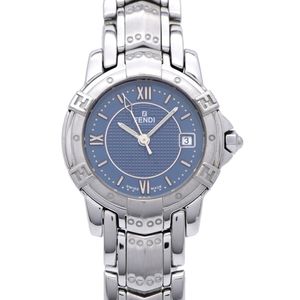 Fendi Quartz 3500L Watch, Stainless Steel, Blue Dial, 0003 [Used] FENDI Women's Watch