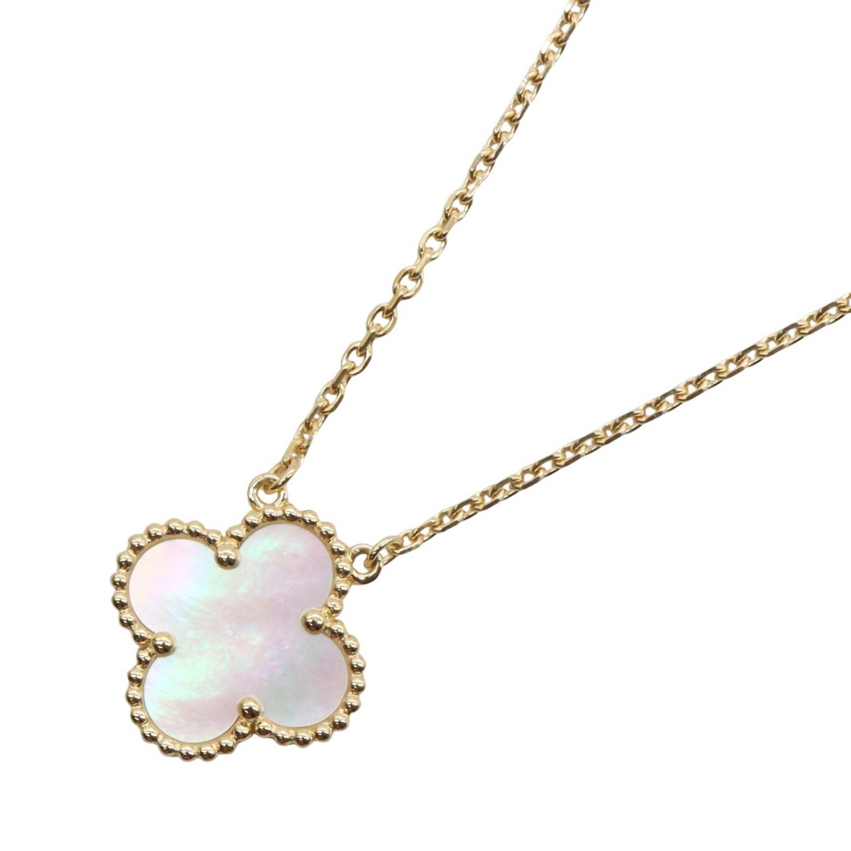 【二手】梵克雅寶 (Van Cleef & Arpels) 復古 Alhambra 珍珠母貝項鍊 VCARA45900 頸圍 37/41.5釐米 K18（黃金）復古 Alhambra 珍珠母貝項鍊