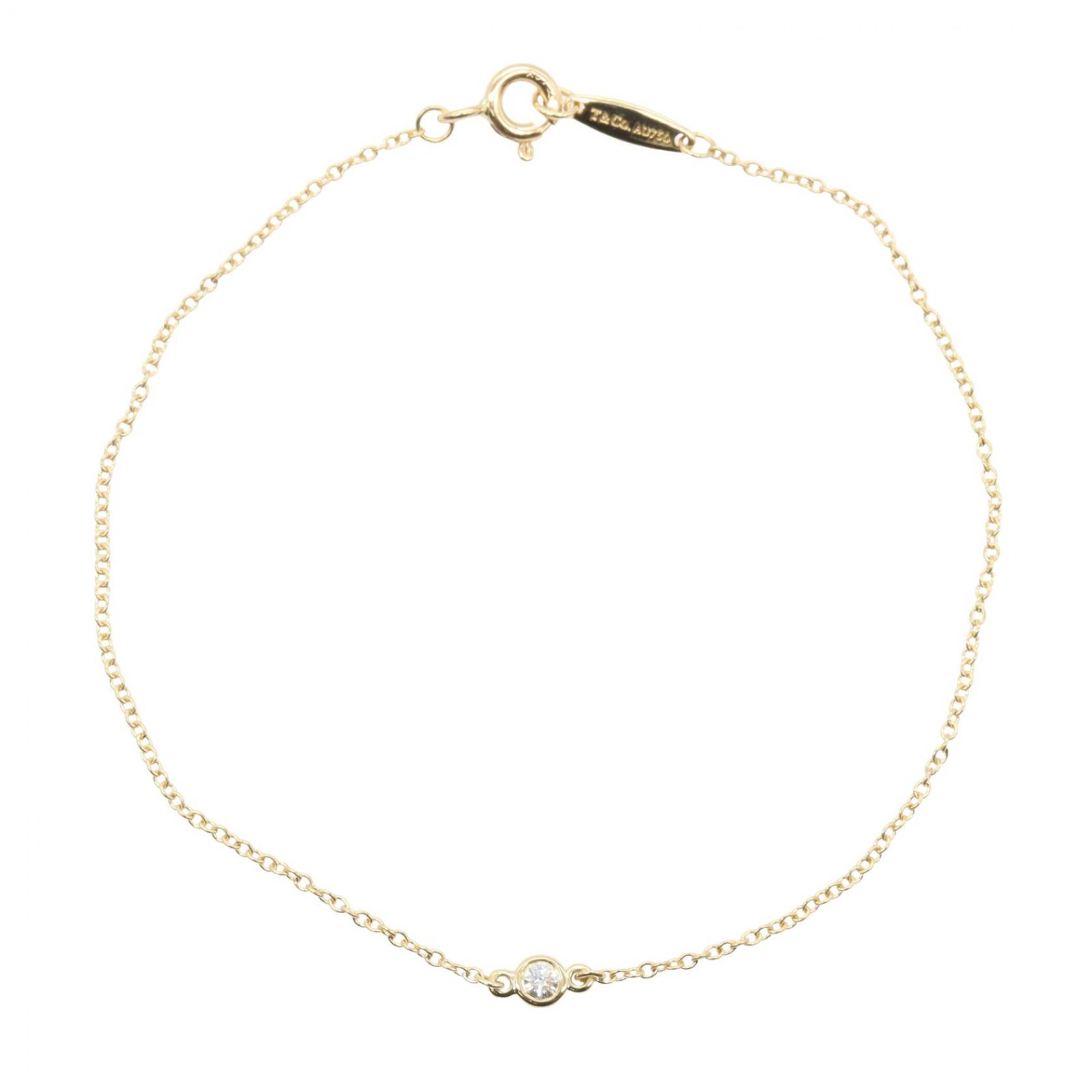 【二手】蒂芙尼 (Tiffany & Co.) By the Yard 手鍊，腕圍 17 釐米，18K（黃金），鑲鑽，女士 By the Yard 手鍊