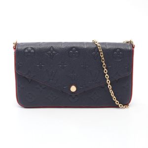 [Used] Louis Vuitton LOUIS VUITTON Shoulder Bag Pochette Felicie Monogram Empreinte Marine Rouge M64099 Marine Rouge Leather Pochette Felicie