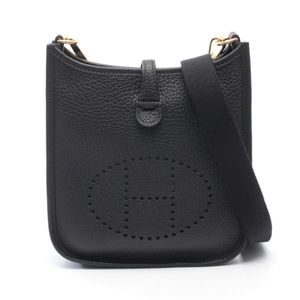 【中古】 エルメス HERMES ショルダーバッグ エヴリンTPM ブラック その他 エヴリンアマゾンTPM ブラック レディース Used A