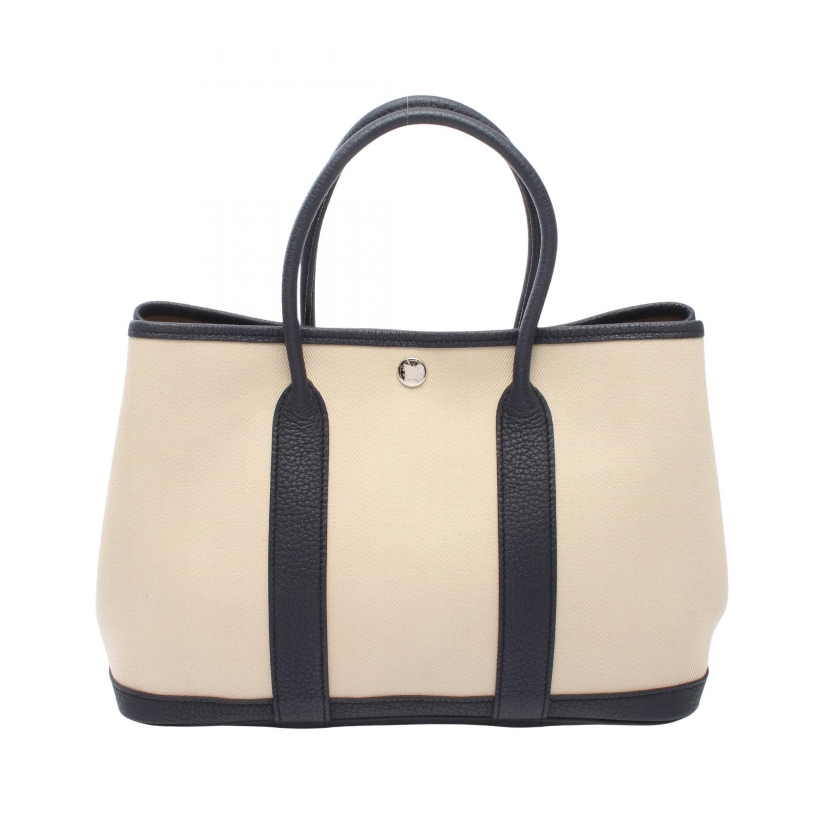 [二手] 愛馬仕 HERMES 托特包 Garden Party TPM Beton Blue Nuit 066606CK Beton/Blue Nuit 其他 Garden Party TPM Beton/Blue Nuit