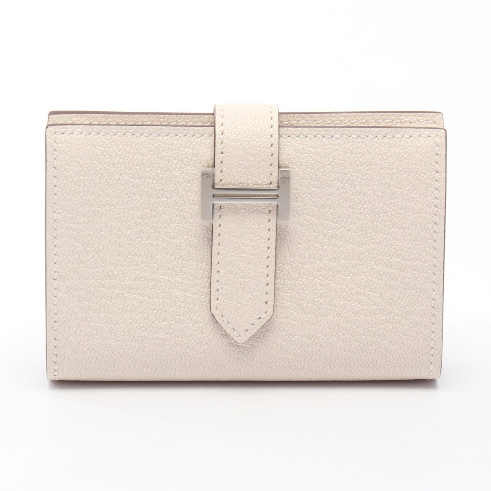 【二手】愛馬仕 HERMES 卡包 Bearn Mini Nata 039795CK Nata 其他 Bearn Mini Nata 女士二手 A