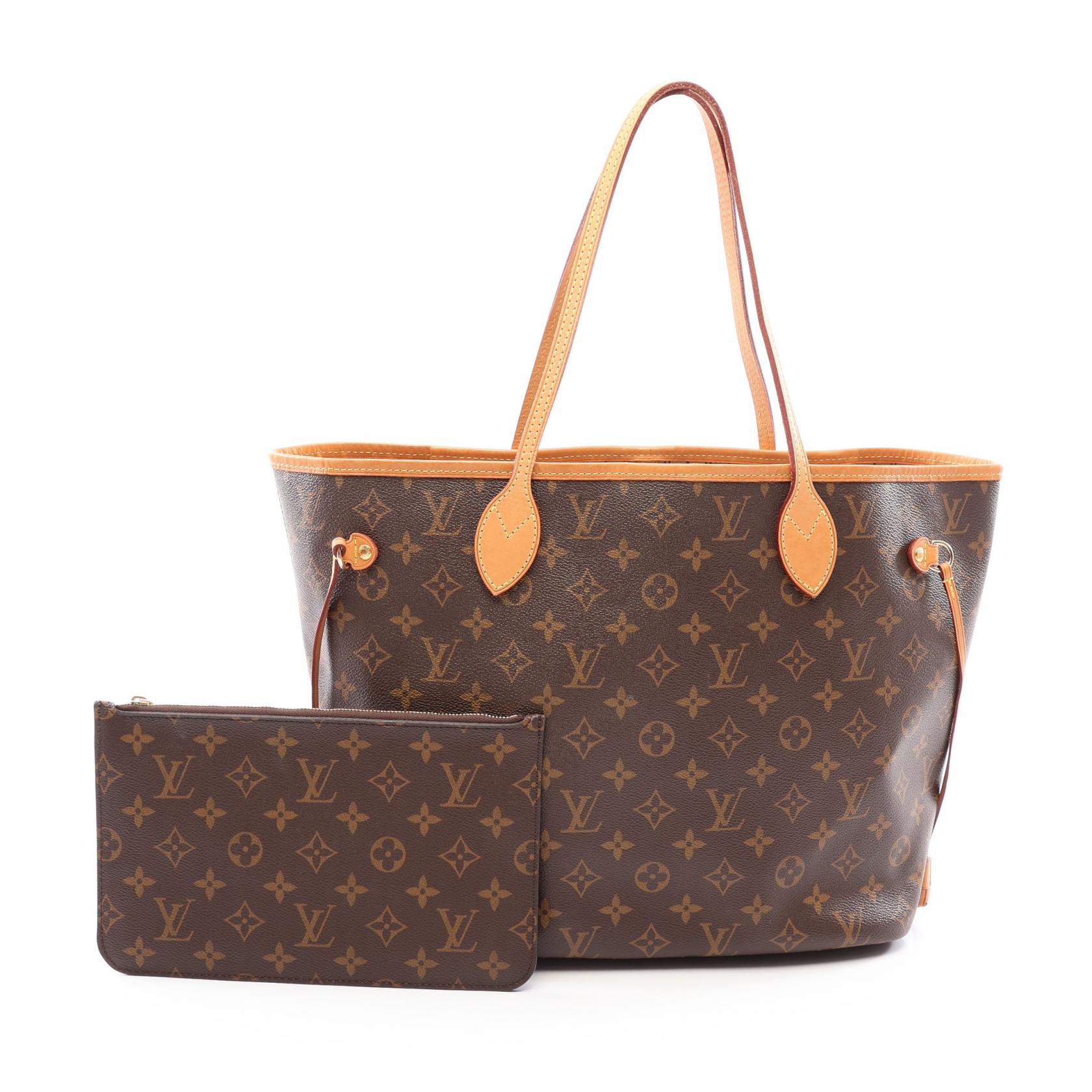 【二手】LOUIS VUITTONNeverfull MM Monogram 手提包 M40995 PVC 塗層帆布皮革 Neverfull MM 女士二手 A