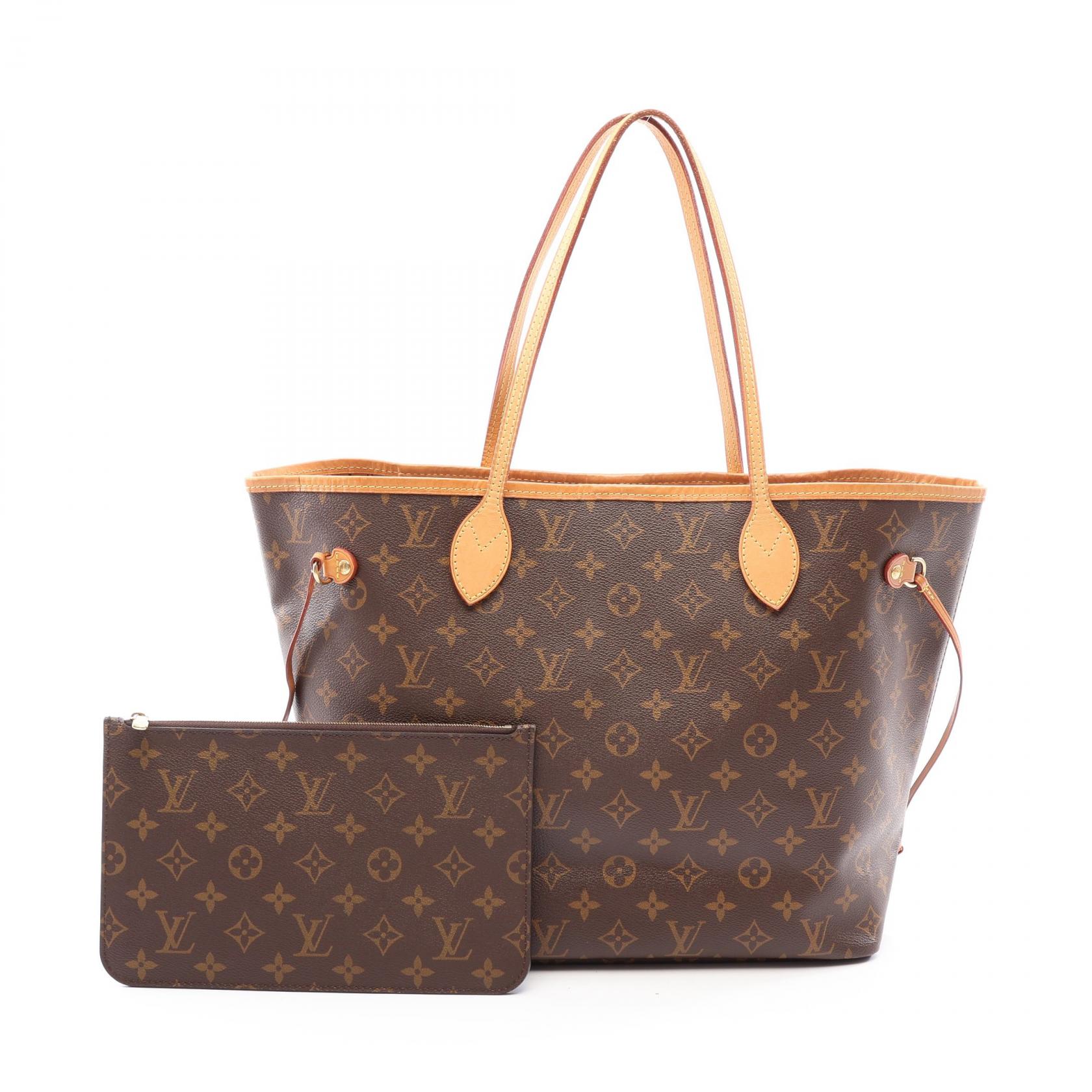 【二手】LOUIS VUITTONNeverfull MM Monogram 手提包 M40995 PVC 塗層帆布皮革 Neverfull MM 女士二手 A