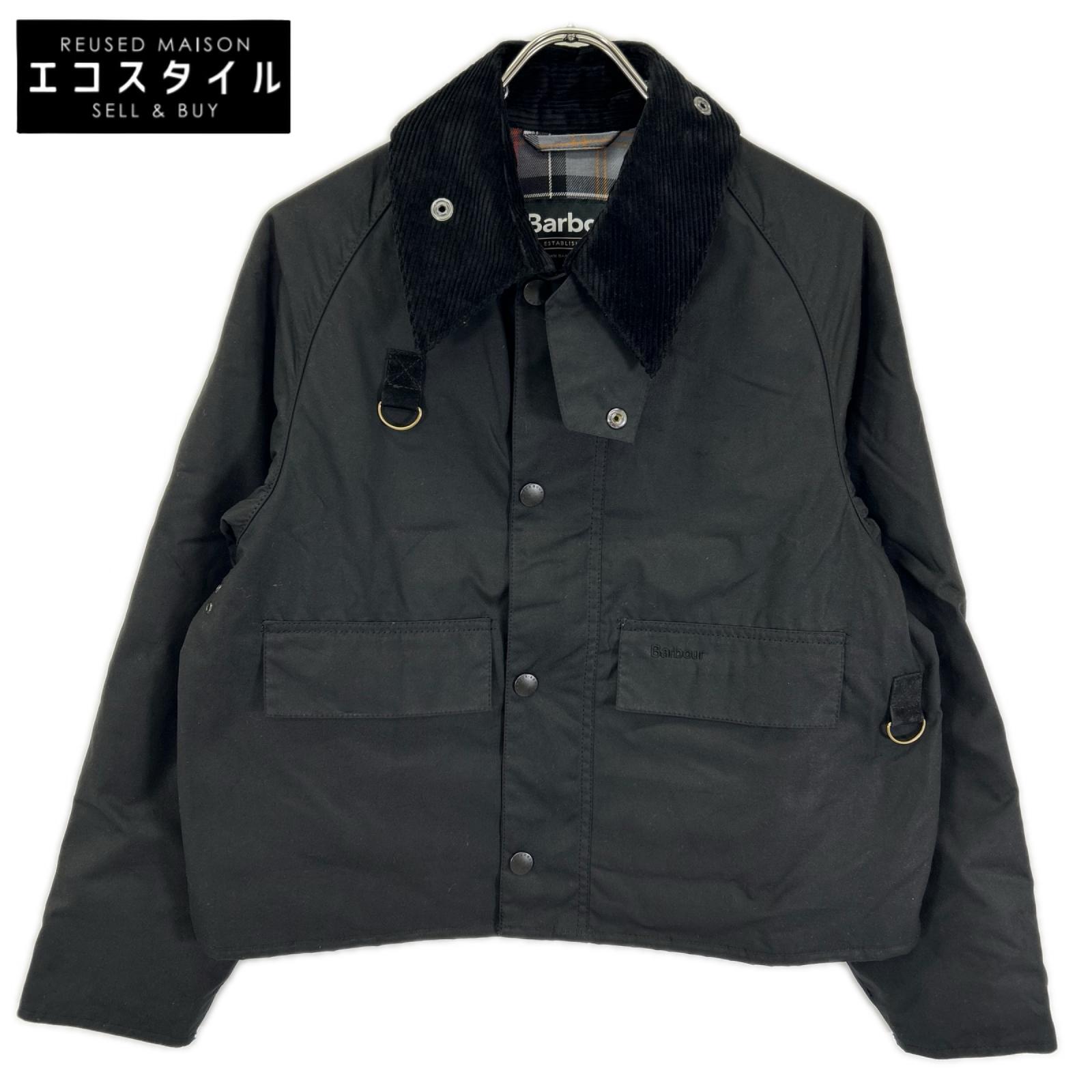 Barbour 252MWX1212 黑色 SPEY 蠟棉油夾克 S 碼 [二手]