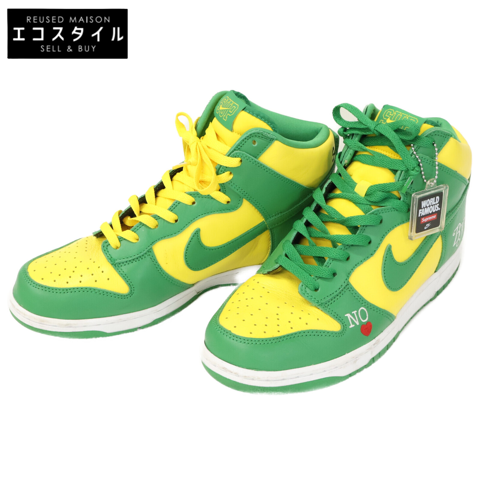 Nike x Supreme [成色極佳] DN3741-700 SB DUNK HIGH OG QS 高筒運動鞋，尺寸 28.5 [二手]