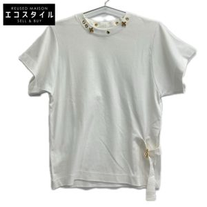 Louis Vuitton RW191WW JG2 FGTS03 White Side Strap Short-Sleeve T-Shirt XS [Used]