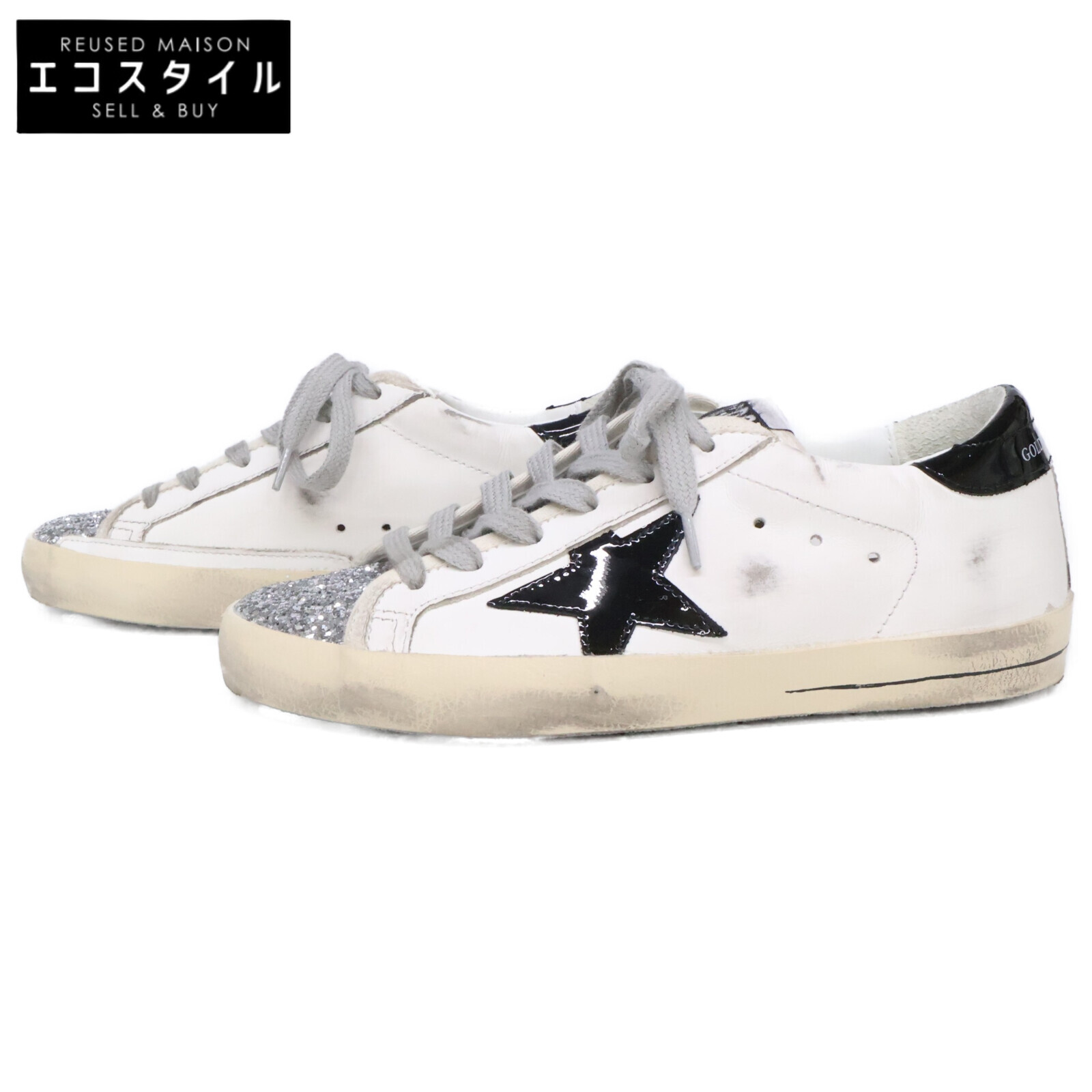 Golden Goose 【近全新】GWF00101.F005345.10238 做舊款 SUPERSTAR 低筒運動鞋 35碼 【二手】
