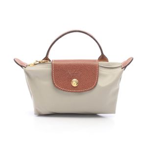 【二手】LONGCHAMP 手提包 Le Pliage Original 手拿包 34175089349 帆布 皮革 托特包 女士 全新