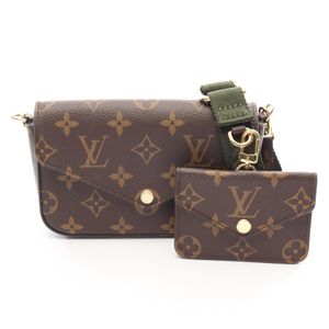 【二手】LOUIS VUITTON 单肩包/斜挎包 Multi Pochette Felicie Monogram M80091 PVC涂层帆布 Multi Pochette Felicie