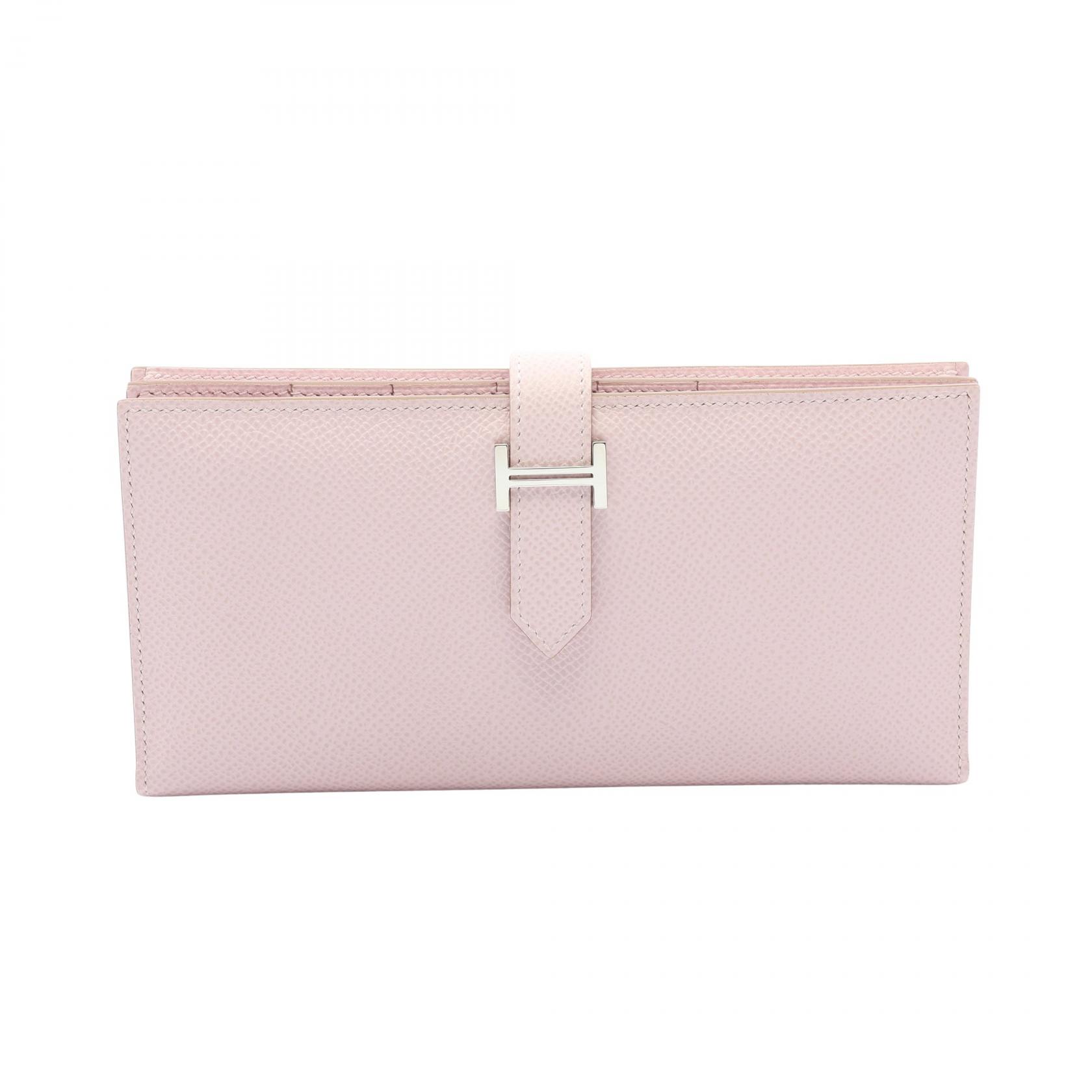 【二手】愛馬仕 HERMES 雙折長款皮夾 Bearn Soufflet 淡紫色 039785CK 淡紫色 其他 Bearn Soufflet 淡紫色 女士 二手 A