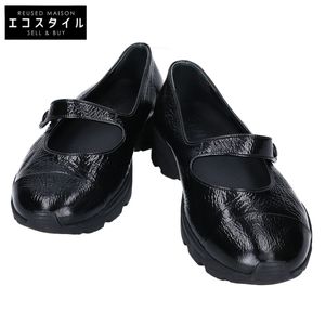 Chanel G34464 Patent Leather Mary Jane Strap Shoes, Size 36 1/2 [Pre-owned]