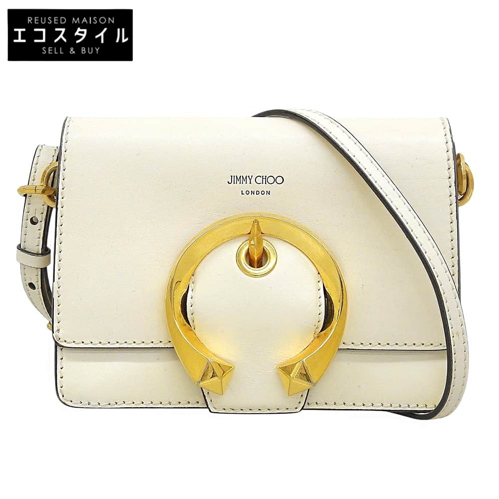 Jimmy Choo Madeline 女士單肩包，白色 [二手]