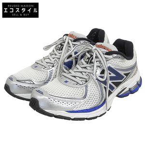 New Balance Performance Running Shoes Sneakers Women's White x Blue 25cm ML860XB 7 (US) [Used]