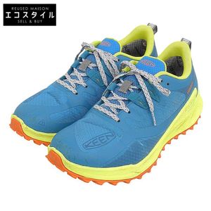 KEEN Zionic Waterproof Sneakers, Women's, Blue-Green x Yellow, Size 25.0cm, Item No. 1028046, Size 38.5 (EU) [Used]