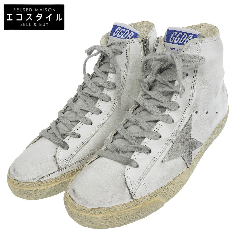 Golden Goose FRANCY 高筒運動鞋，女款，白色，尺寸 24.3cm (37) [二手]