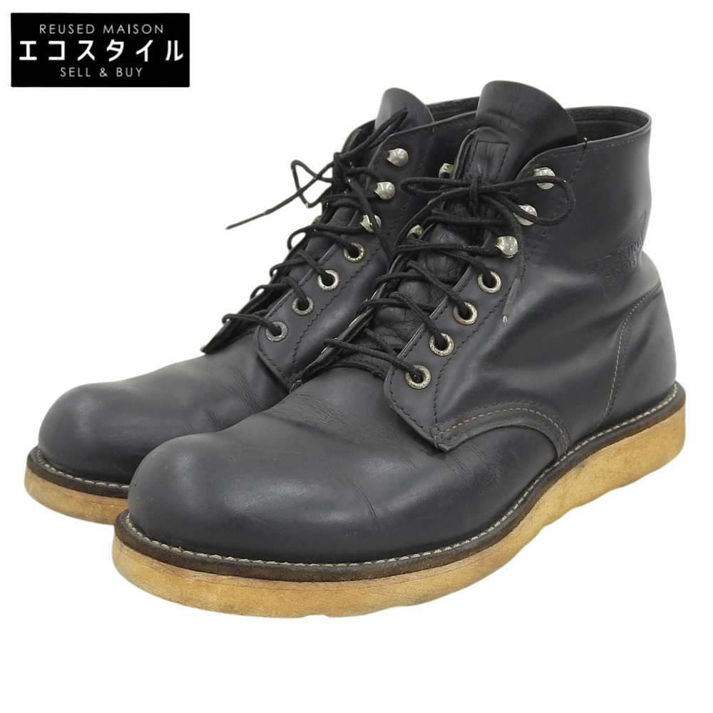 RED WING Irish Setter 平頭男靴，黑色，尺寸 8 1/2D (US) 8165 [二手]
