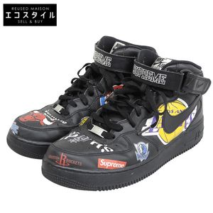 Nike Air Force 1 Mid 07 Sneakers Shoes Men's Black 27cm AQ8017-001 9 (US) [Used]