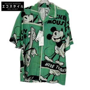Porter Classic DP-024-3965-0080-0012 x Disney 綠色開領襯衫，S 碼 [二手]