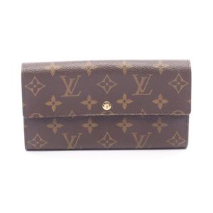 【มือสอง】 หลุยส์ วิตตอง LOUIS VUITTON กระเป๋าสตางค์ยาวแบบพับ Pochette Portemonnaie Credi Monogram M61726 สำหรับสุภาพสตรี