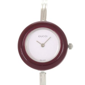 Excellent condition Gucci Change Bezel 11/12.2L Stainless Steel White Quartz Watch with White Dial 0045 [Pre-owned] GUCCI