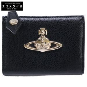 ヴィヴィアンウエストウッド EXECUTIVE LEATHER ZIP COIN CASE オーブ 【中古】