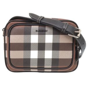 Burberry Paddy Nova Check 8049145 PVC Leather Braun Shoulder Bag Brown 0351 [Used] BURBERRY Men's