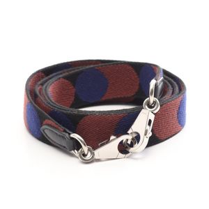【中古】 エルメス HERMES ショルダーストラップ バンドリエール サングル フリッパーボール ブラウン/ブルー系 キャンバス レザー バンドリエール サングル フリッパーボール
