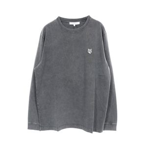 [Used] Maison MAISON KITSUNE Long-Sleeve T-Shirt, Fox Head Fade Comfort Long Sleeve T-Shirt PM00119KJBIT70519M, Cotton Sweatshirt, Unisex