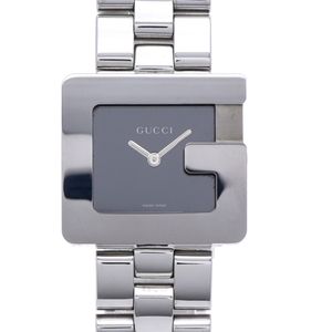 Gucci Quartz G-Square 3600J Watch, Stainless Steel, Black Dial, 0005 [Used] GUCCI Women's Watch